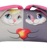 Coppia di cuscini Bunny - una grande opzione per un paio di regali