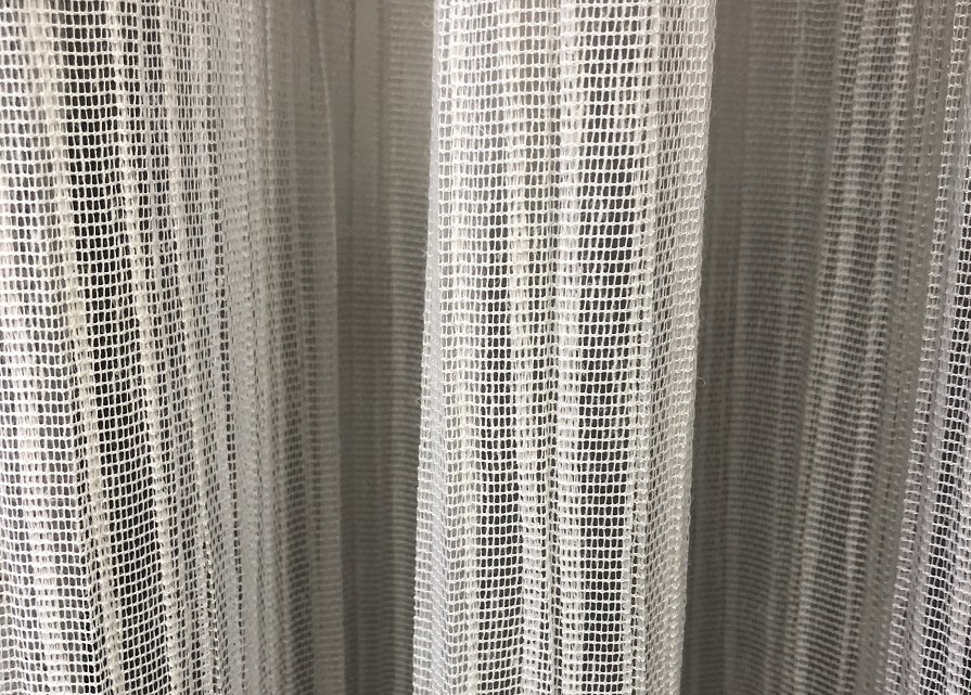 Tessuto in tulle a rete per finestra della camera da letto