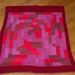 Claret růžová prostá deka 10 smyček