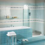 עיצוב אמבטיה בגוונים כחולים