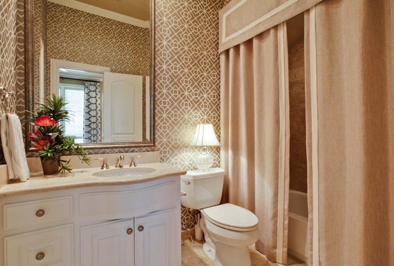 Reka bentuk bilik mandi dengan gaya klasik