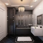 Modern fürdőszoba belső
