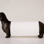 paperipyyhkeen pidike koira