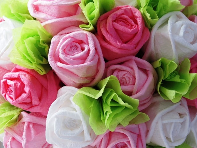 rozen van servetten doen het zelf ontwerpideeën