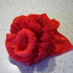 rosor från servetter gör det själv foto inredning