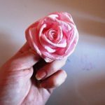 szalvétákból készült rózsák önmagukban fotófestés