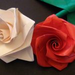 růže z papírové ubrousky foto myšlenky