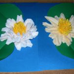 geappliqueerde papieren servetten bloemen