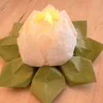 fleur de lotus de conception de serviettes de table