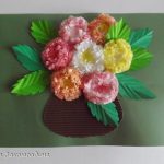 foto di design di fiori di carta tovagliolo