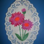 kertas reka bentuk bunga serbet kertas