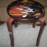 decoupage stolička