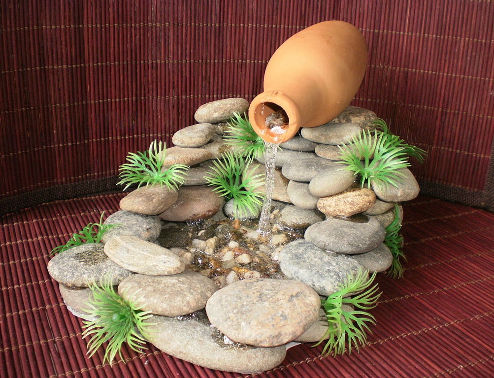 stenen fontein