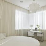 עיצוב חדר שינה עם מיטה עגולה