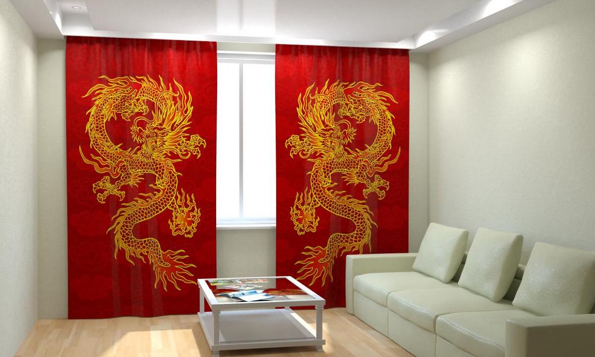 Kinesisk stil gardiner