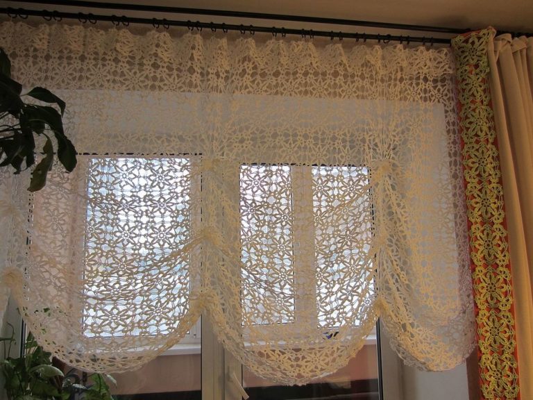 Okna dekor ložnice pletené opony ve francouzském stylu