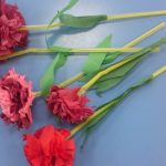 carnations dari photo napkins