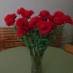 carnations dari idea-idea reka bentuk napkin do-it-yourself