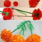 Carnations dari tuala wanita sendiri merancang idea