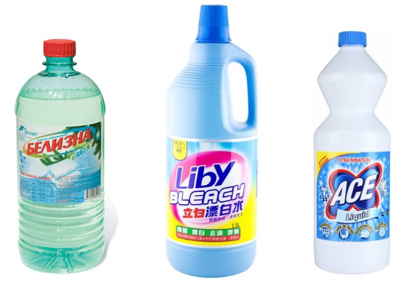 Chloorbleekmiddelen voor het wassen van tule thuis