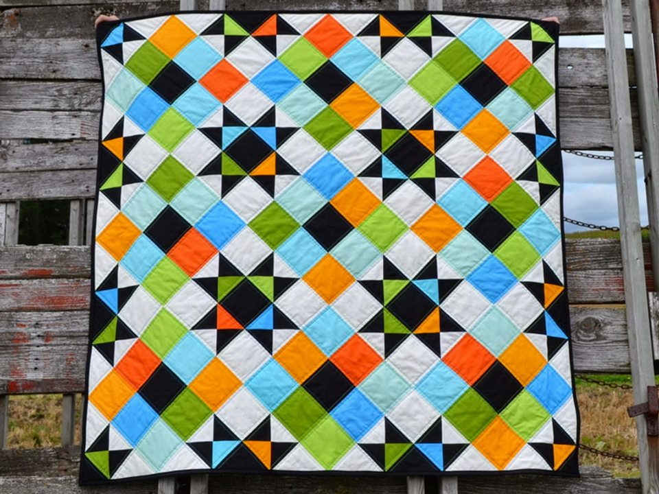 patchwork négyzet alakú