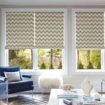 Rolde blinds met een patroon Zigzags