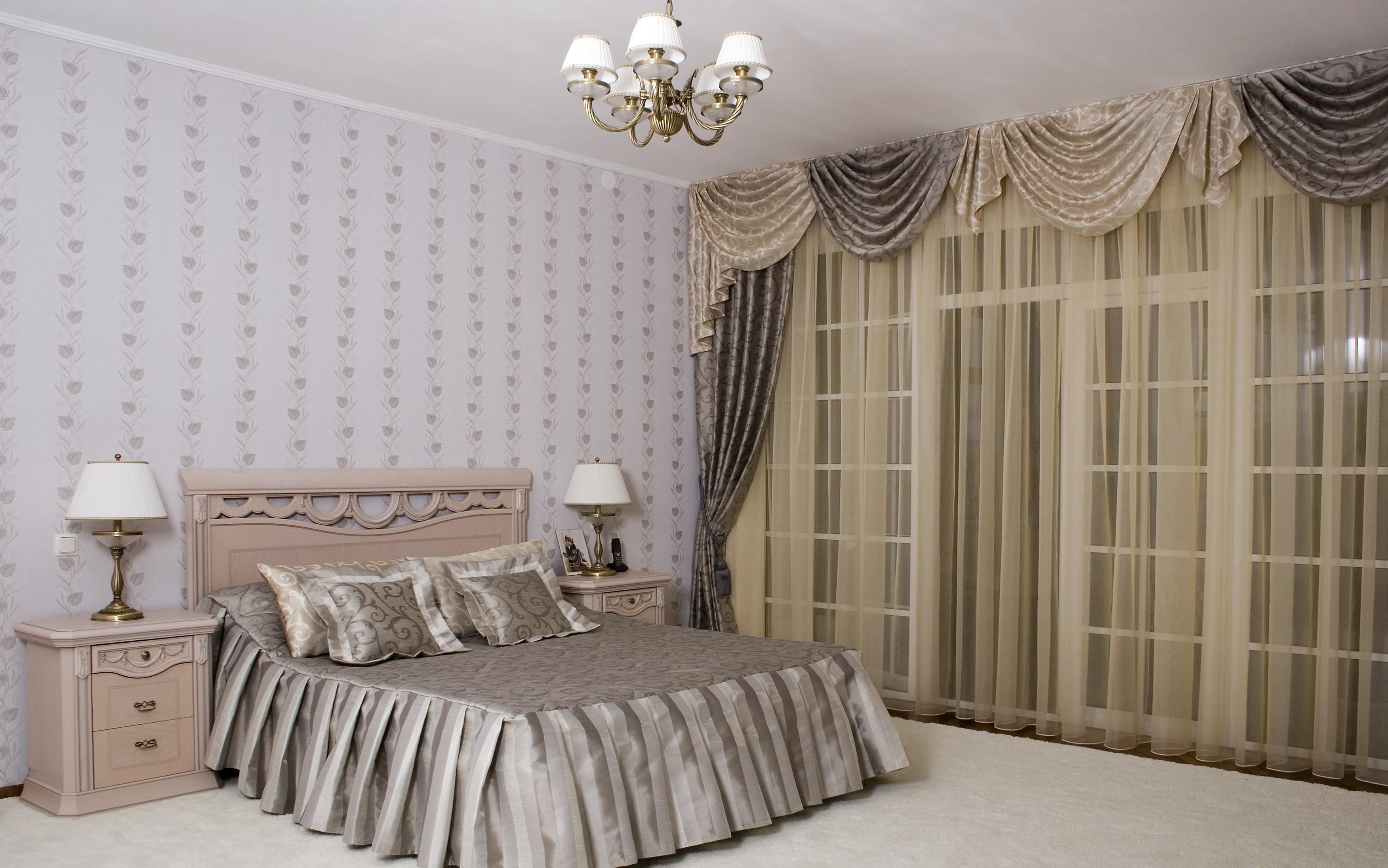 gardiner för sovrummet med balkongfoto