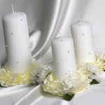 arredamento di foto di candele di nozze