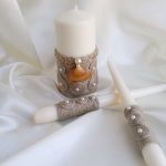 decorazione di foto di candele di nozze