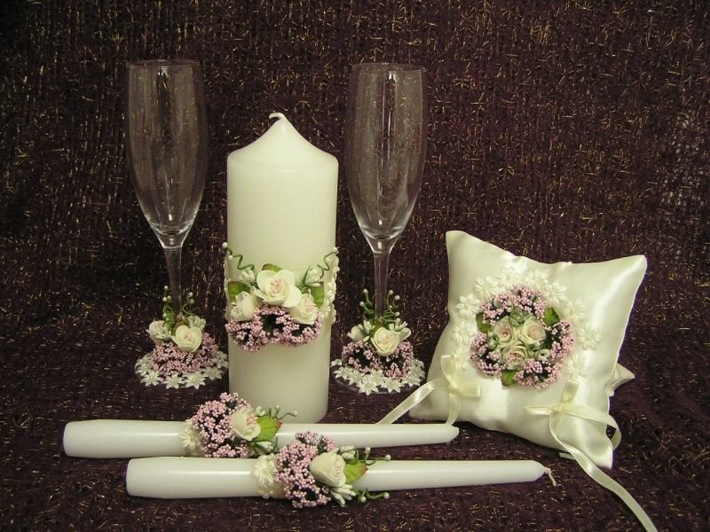 idee di decorazione di candele di nozze