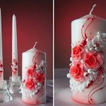 idee di design di candele di nozze