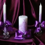 svatební svíčky nápady možnosti