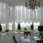 Franska gardiner från en genomskinlig slöja