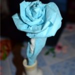 růže z ubrousků foto design