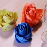 rosor från servetter foto design