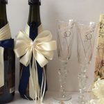 décoration de bouteilles de champagne pour mariage