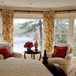 gardiner på panoramafönster inredning