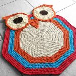 tapis tricoté hibou options de photo de bricolage