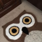 hibou de tapis tricotez-le vous-même des idées