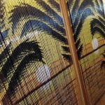 bamboe gordijnen foto-interieur
