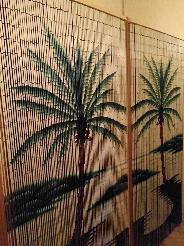 idee di tende di bambù