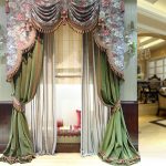dekorativa borstar för gardiner foto dekor