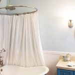 idées de rideaux de salle de bain en textile