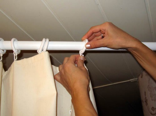 hur man hänger gardiner