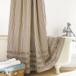 rideaux de salle de bain en textile design photo
