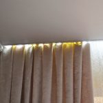bakgrundsbelysning gardiner med LED-tejp foto idéer