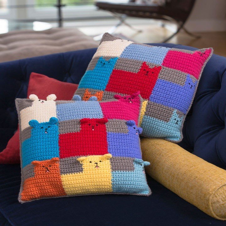 oreiller tricoté types de conception
