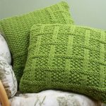 decorazione fotografica di cuscini a maglia