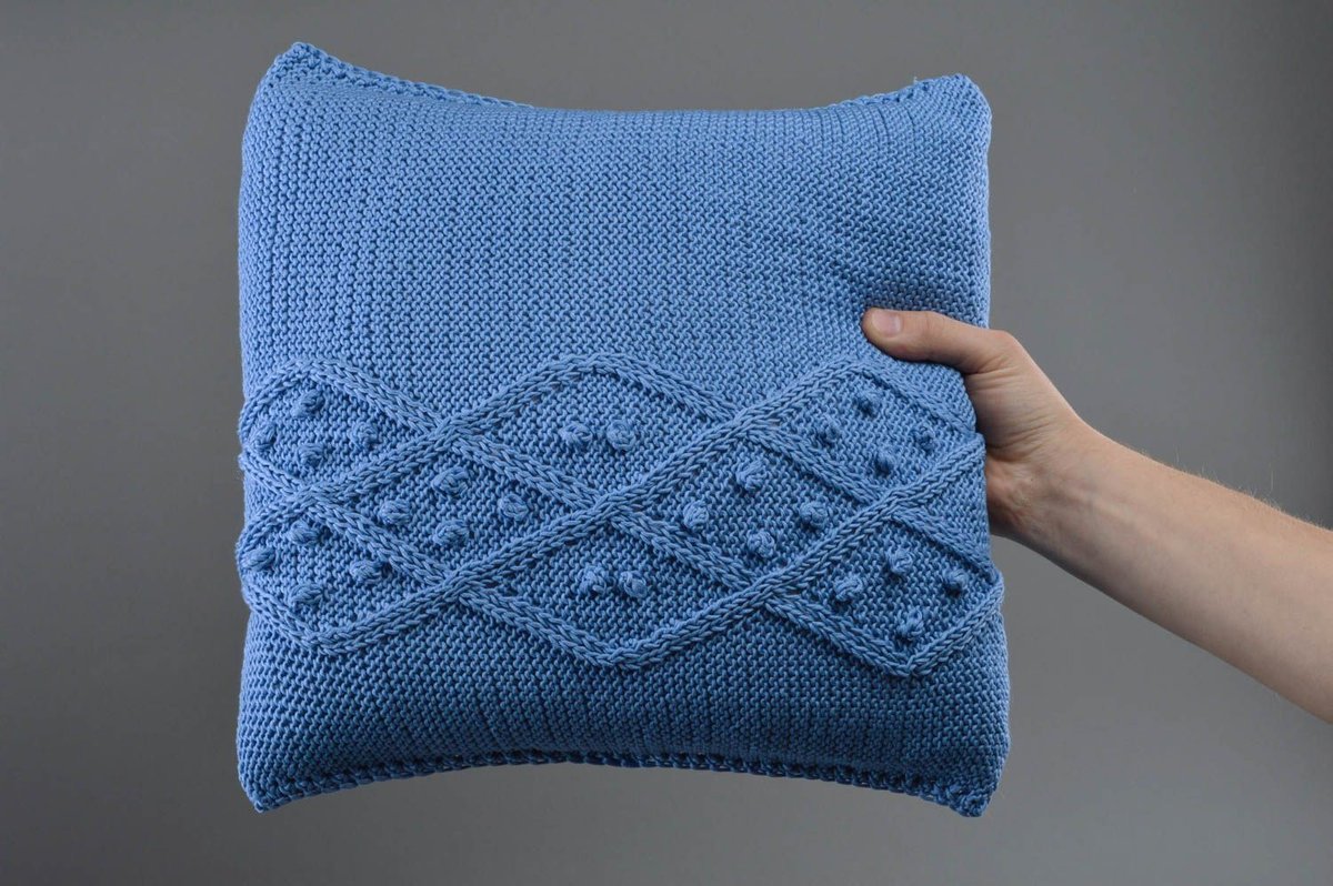 recensione idea cuscino a maglia