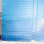 tirai tekstil untuk gambar dalaman bilik mandi